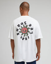 Lee Loose Tee Męska Koszulka T-shirt Logo Ecru 112341749 LL92016990